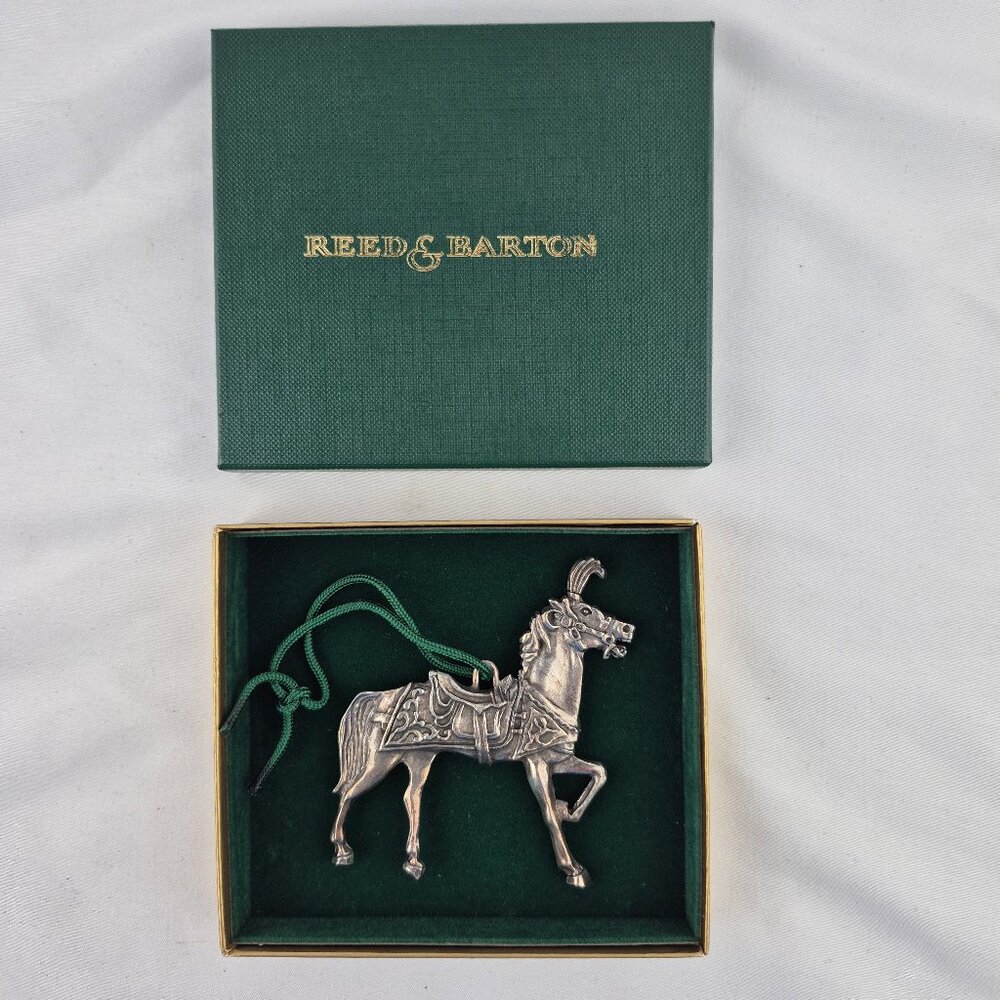 Vintage Reed & Barton Silver plated Carousel Horse Ornament